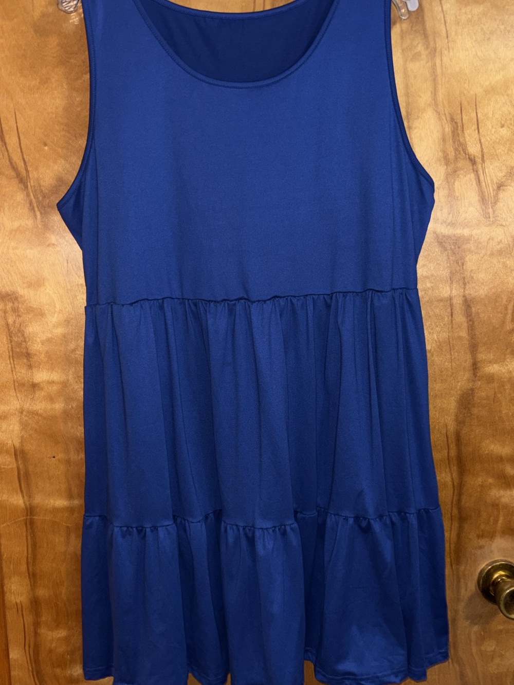 SHEIN women’s Royal Blue Tiered Sleeveless Dress